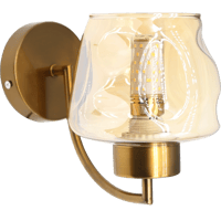 إضاءة حائط مفرد بتصميم عصري لون ذهبي