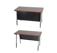 مكتب خشب لون بني x أسود مقاس 120x60x75 سم