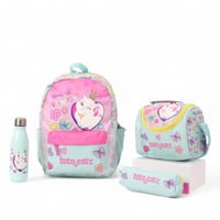 مجموعة شنطة ظهر مدرسية لولو كاتي 4 في 1 بتصميم متع...