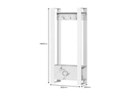 وحدة تنظيم خشبية متعددة الاستخدامات باللون الأبيض