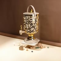 موزع مشروبات بلاستيك بتصميم مميز لون كوفي سعة 3 لت...