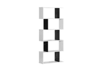 وحدة رفوف خشبية بتصميم حديث 5 طبقات – 70×24×162 سم