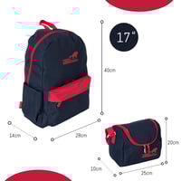 مجموعة شنطة ظهر مدرسية تولي 4 في 1 بتصميم مميز لون...