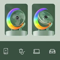 مروحة مكتب بخمس مستويات إضاءة مقاس 240x60x245 مم