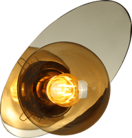 إضاءة حائط بتصميم عصري مفرد لون ذهبي