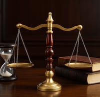 ميزان العدالة الكلاسيكي بتصميم أنيق مقاس 42x46 سم