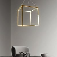 نجفة مودرن بتصميم مميز باللون الذهبى مقاس 60سم