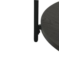 طاولة جانبية بتصميم مودرن من الزجاج باللون الاسود...