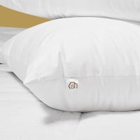 وسادة مزدوجة الوجه لون أبيض مقاس 75x50x15 سم