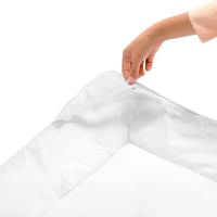 لباد مرتبة مايكروفايبر لون أبيض مقاس 140x200x8 سم