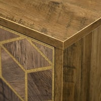 طاولة تلفزيون من الخشب بتصميم مميز باللون البني مق...