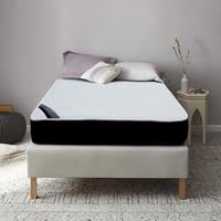 مرتبة سرير 9 طبقات بوجهين لون أبيض x أسود مقاس 140...