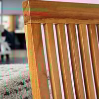 كرسي خشب هندي بتصميم غاية الرقى باللون البني مقاس...