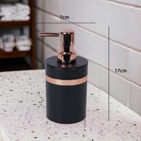 علبة صابون بتصميم عصري لون اسود ووردي مقاس 7X17 سم