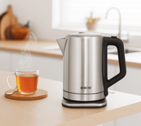 غلاية ماء ريبون الكهربائية - ستيل فضي