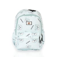 شنطة ظهر مدرسية بتصميم دب للاطفال لون اخضر