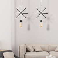 نجفة بتصميم انيق لون اسود مقاس 30x30x120 سم