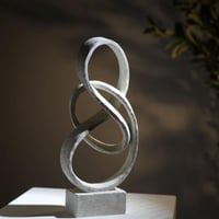 تحفة ديكور بديل رخام بتصميم حلقات متداخلة