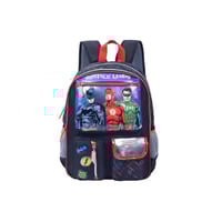 شنطة ظهر مدرسية بتصميم ابطال لون اسود مقاس 13 انش