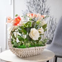 فازة بتصميم عصري باللون الابيض مقاس 33 سم