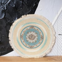 لباد صحون بتصميم دائرى بالوان متعددة مقاس 40 سم