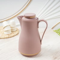 ترمس بتصميم مميز باللون الوردي - 1 لتر