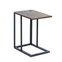 طقم طاولات مصنوع من المعدن والخشب بتصميم مميز بالل...