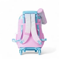 شنطة ترولي مدرسية مع مقلمة بتصميم مميز لون ازرق وو...