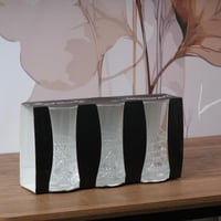 طقم كاسات زجاجية بتصميم محفور عصري