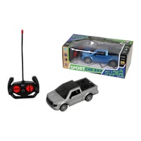 لعبة سيارة شحن بجهاز تحكم عن بعد لون رمادي و ازرق