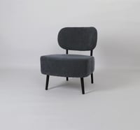 كرسي أنيق ومريح بتصميم عصري لون رمادى غامق