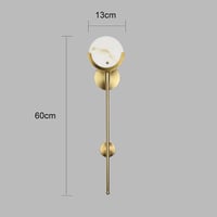 إضاءة حائط مفرد بتصميم مودرن لون ذهبي