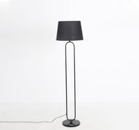 اباجورة ستاند بتصميم أنيق باللون الأسود