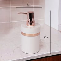 علبة صابون بتصميم عصري لون ابيض ووردي مقاس 7X17 سم