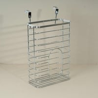 ستاند مناديل بتصميم عصري باللون الفضي مقاس 30x20x1...