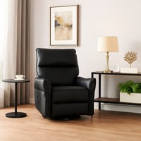 كرسي استرخاء بتصميم عصري أنيق مع جيب جانبي لون أسو...