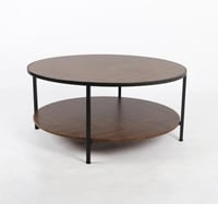 طاولة جانبية دائرية مزدوجة الطبقات بتصميم مودرن 10...