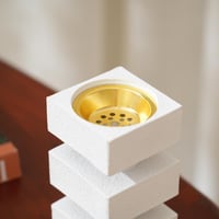 مبخرة ريزن بتصميم عصري باللون الابيض مقاس 16 سم