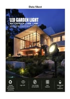 إضاءة أرضية للحدائق غرس متحرك تصميم عملي وجودة عال...