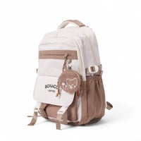 مجموعة شنطة ظهر مدرسية 3 في 1 بتصميم مميز لون بني...