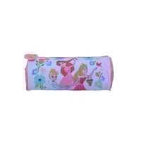 شنطة ظهر مدرسية مع مقلمة بتصميم اميرات لون وردي مق...