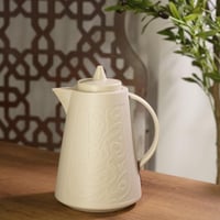 ترمس غزال بخطوط عربية للشاي والقهوة – لون بيج، سعة...