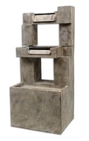 نافورة مياة مكونة من طبقات لون رمادي مقاس 40×34×90...
