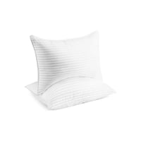 لباد مرتبة مايكروفايبر مع 2 وسادة بتصميم فاخر لون...