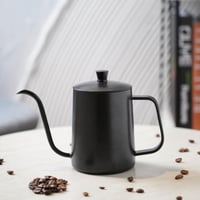 ابريق قهوة ستانليس ستيل باللون الاسود - 600 مل