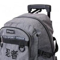 شنطة مدرسية ترولي مع مقلمة بوز بتصميم مميز لون رما...