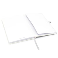 دفتر ملاحظات بتصميم مميز باللون الابيض