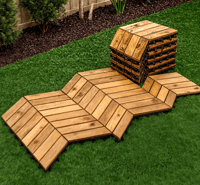 بلاط خشبي ديكوري للأرضيات – تركيب تشابكي 90*95