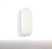 مرايا جدارية بتصميم مميز لون فضى 120x60 سم