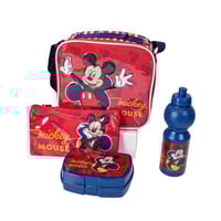 مجموعة شنطة ظهر مدرسية 5 في 1 بتصميم كرتوني لون از...